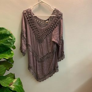 Boho lavender top